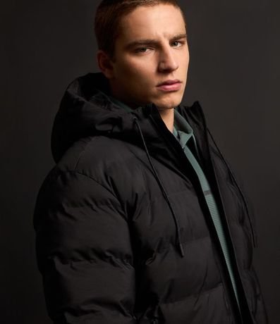 Campera Puffer Deportiva sin Costura con Capucha 6