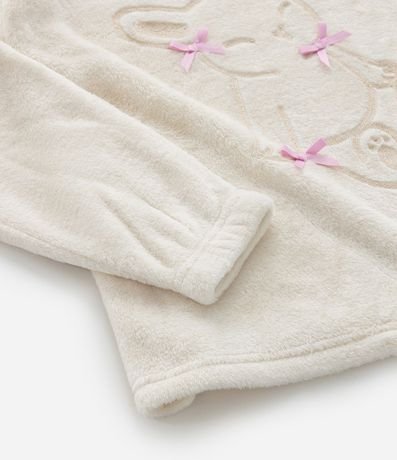Pijama Largo Infanril en Fleece con Bordado de Coneja y Lacitos - Talle 5 a 14 años 6
