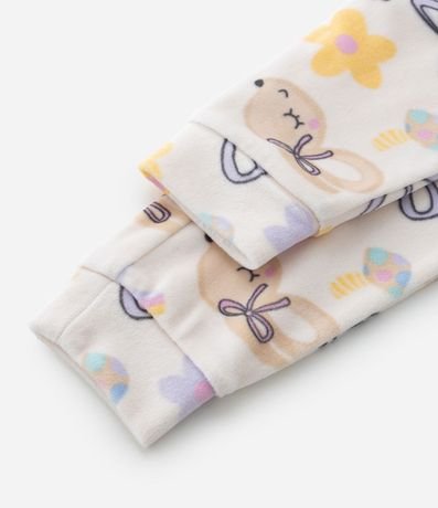 Pijama Largo Infantil en Plush con Estampa Ratita - Talle 1 a 4 años 6