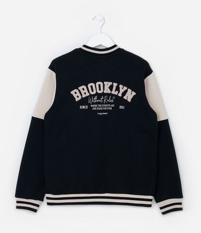 Campera Bomber Infantil con Recortes Contrastante - Talle 5 a 14 años 3