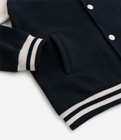 Campera Bomber Infantil con Recortes Contrastante - Talle 5 a 14 años 6