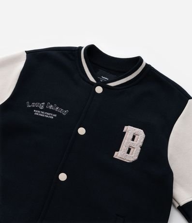 Campera Bomber Infantil con Recortes Contrastante - Talle 5 a 14 años 8