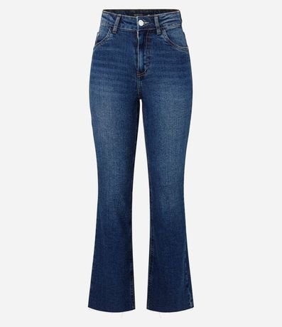 Pantalón Flare Jeans y Bajo con Corte a Hilo 6