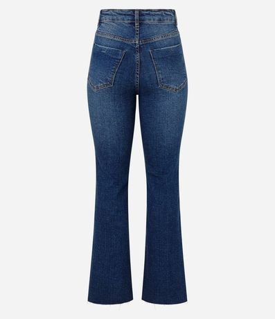 Pantalón Flare Jeans y Bajo con Corte a Hilo 7