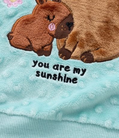 Pijama Infantil en Plush con Bordado de Carpinchos - Talle 2 a 4 años 9