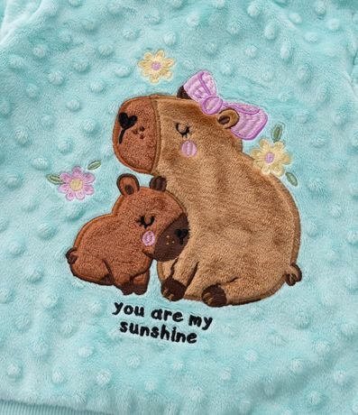 Pijama Infantil en Plush con Bordado de Carpinchos - Talle 2 a 4 años 5