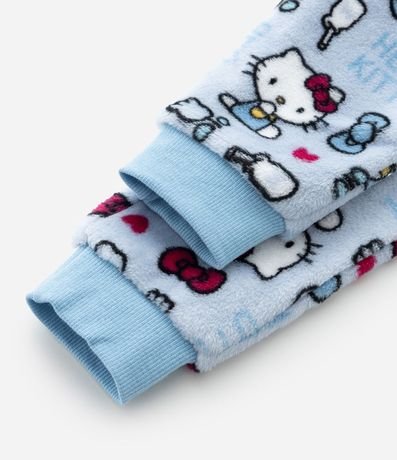 Pijama Infantil en Fleece con Bordado Hello Kitty con Lazo - Talle 2 a 14 años 9