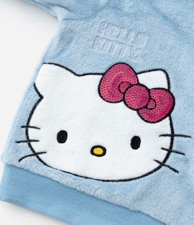 Pijama Infantil en Fleece con Bordado Hello Kitty con Lazo - Talle 2 a 14 años 11