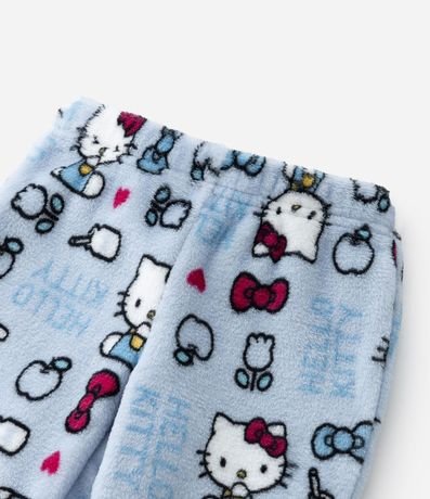 Pijama Infantil en Fleece con Bordado Hello Kitty con Lazo - Talle 2 a 14 años 7