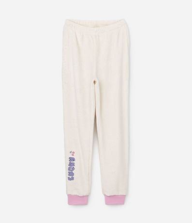 Pijama Infantil en Fleece con Bordado Lettering Amazing - Talle 5 a 14 años 5