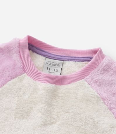 Pijama Infantil en Fleece con Bordado Lettering Amazing - Talle 5 a 14 años 6