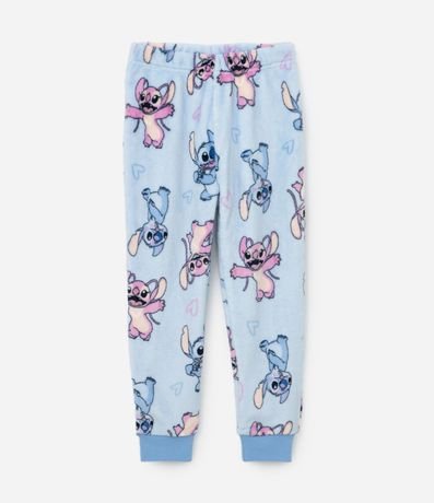 Pijama Infantil en Fleece con Bordado Angel y Stitch - Talle 5 a 14 años 8