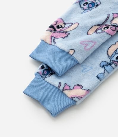 Pijama Infantil en Fleece con Bordado Angel y Stitch - Talle 5 a 14 años 7