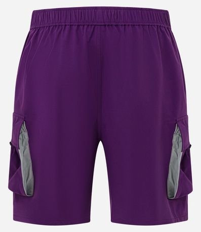 Bermuda Baggy con Cintura Elástica Cinturón Ajustable y Bolsillo Cargo 3