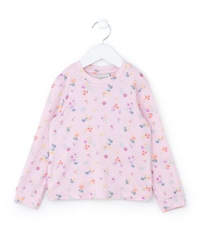 Pijama Largo Infantil con Estampa Floral - Talle 2 a 4 años 2