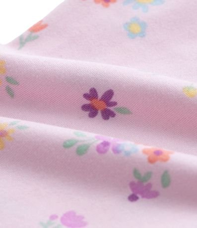 Pijama Largo Infantil con Estampa Floral - Talle 2 a 4 años 4