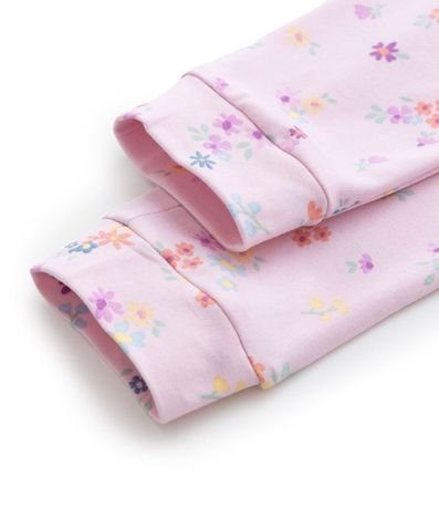 Pijama Largo Infantil con Estampa Floral - Talle 2 a 4 años 7