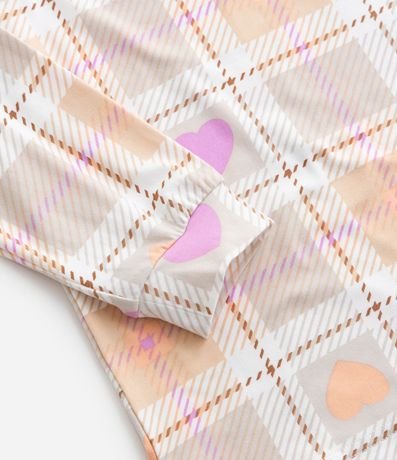 Pijama Largo Infantil con Tacto Suave y Estampa de Cuadros - Talle 5 a 14 años 8