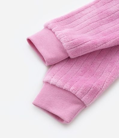 Pijama Jumper Infantil en Fleece con Bordado Gatita - Talle 1 a 4 años 3