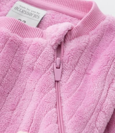 Pijama Jumper Infantil en Fleece con Bordado Gatita - Talle 1 a 4 años 5
