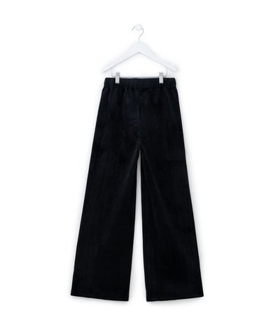 Pantalón Wide Leg Infantil en Plush - Talle 5 a 14 años 3