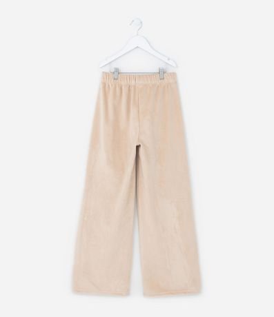 Pantalón Wide Leg Infantil en Plush - Talle 5 a 14 años