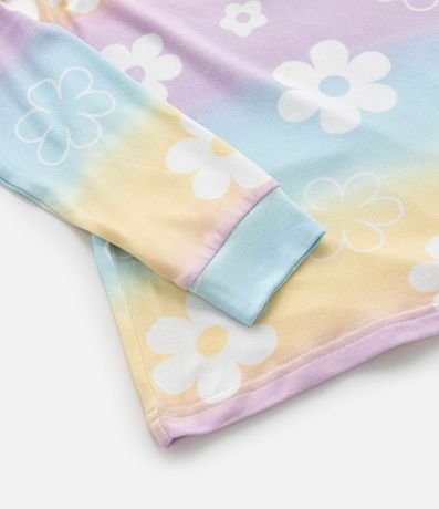 Pijama Infantil Tricosado con Estampa de Flores - Talle 5 a 14 años 8