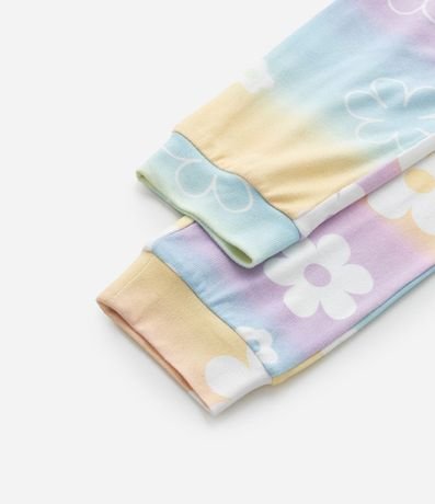 Pijama Infantil Tricosado con Estampa de Flores - Talle 5 a 14 años 5