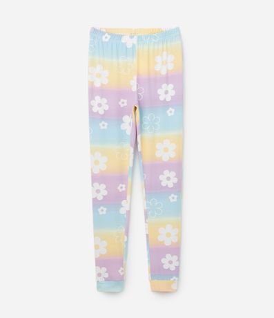 Pijama Infantil Tricosado con Estampa de Flores - Talle 5 a 14 años 6