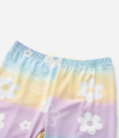 Pijama Infantil Tricosado con Estampa de Flores - Talle 5 a 14 años 7