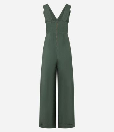 Mono Largo en Sarga con Detalle Entrelazado 6