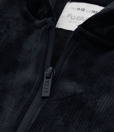 Campera Infantil en Plush Acanalada - Talle 5 a 14 años 6