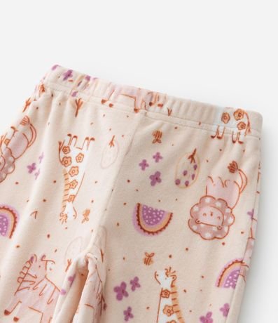 Pijama Infantil en Fleece con Estampa Animalitos - Talle 2 a 4 años 8