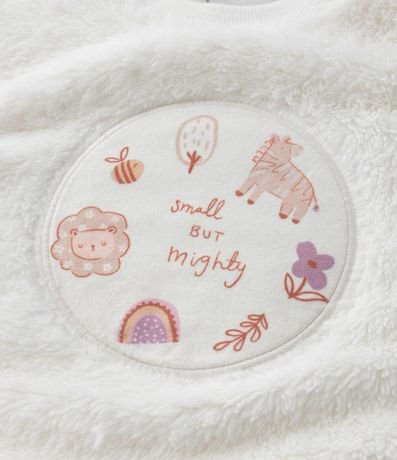 Pijama Infantil en Fleece con Estampa Animalitos - Talle 2 a 4 años 11