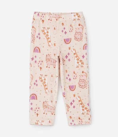 Pijama Infantil en Fleece con Estampa Animalitos - Talle 2 a 4 años 5
