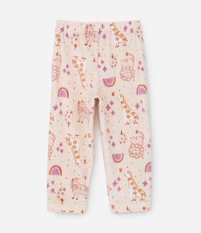 Pijama Infantil en Fleece con Estampa Animalitos - Talle 2 a 4 años 6