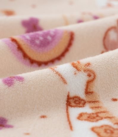 Pijama Infantil en Fleece con Estampa Animalitos - Talle 2 a 4 años 7