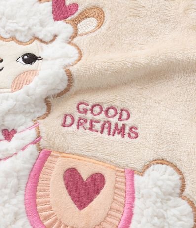 Pijama Infantil en Fleece con Bordado Llama - Talle 5 a 14 años 9