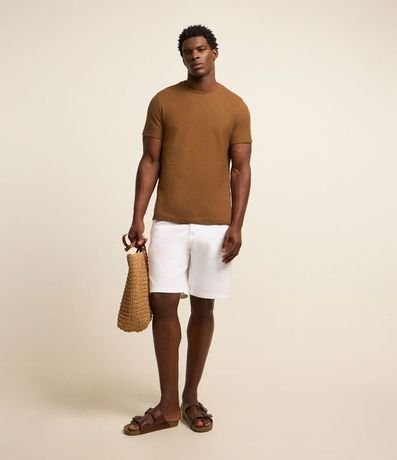 Remera Regular con Textura Colmena 2