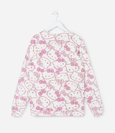 Pijama Infantil en Plush con Estampa Hello Kitty - Talle 4 a 14 años 3