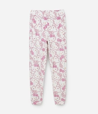 Pijama Infantil en Plush con Estampa Hello Kitty - Talle 4 a 14 años 6