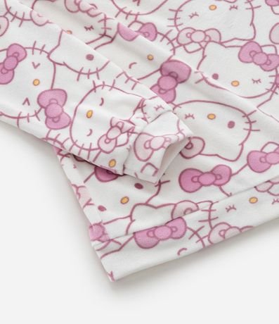 Pijama Infantil en Plush con Estampa Hello Kitty - Talle 4 a 14 años 7