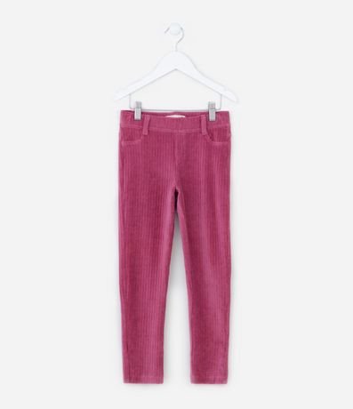 Pantalón Legging Infantil en Terciopelo Cotelê - Talle 1 a 5 años