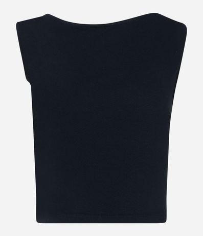 Blusa Musculosa con Escote Diferenciado y Fruncido en el Hombro 6