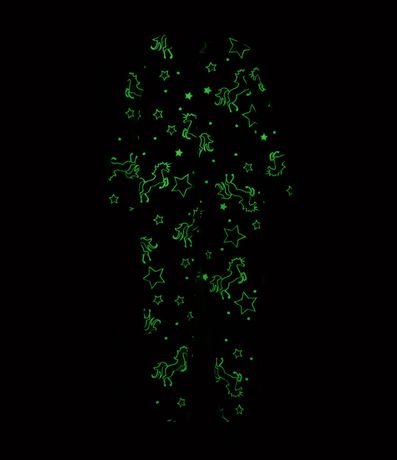 Pijama Jumper Infantil en Plush con Estampa Unicórnio - Talle 3 a 12 años 8