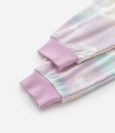 Pijama Jumper Infantil en Plush con Estampa Unicórnio - Talle 3 a 12 años 7