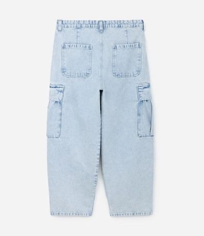 Pantalón Skater en Jeans con Bolsillos Cargo 5