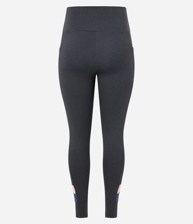 Pantalón Legging Deportiva en Microfibra con Contraste 2