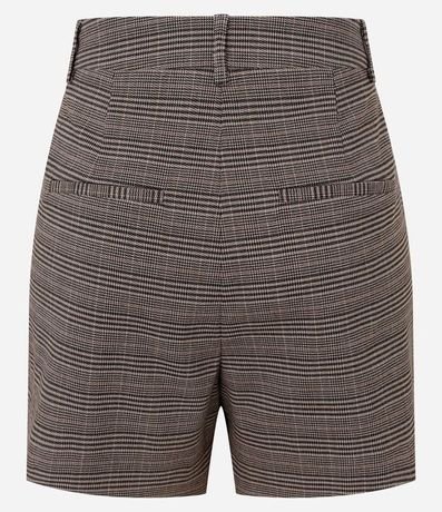 Short en Sastrería de Cuadros con Bolsillos Embutidos 7