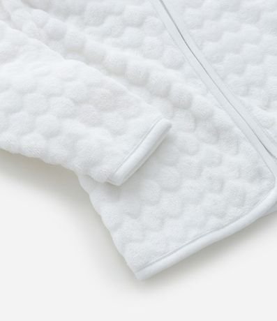 Conjunto Infantil con Capucha y Textura de Lunares - Talle 0 a 18 meses 11